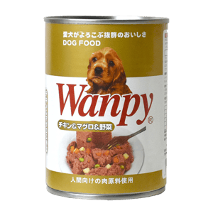 Wanpy Wanpy 狗罐頭 雞+吞拿魚+菜配方375g 375g 正面圖