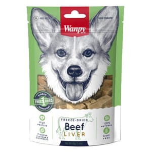 Wanpy Wanpy Freeze Dry 狗零食 凍乾牛肝 Beef Liver 40g 40g 正面圖