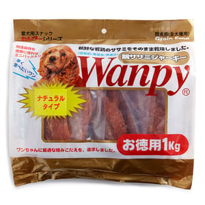 Wanpy Wanpy 狗零食 雞胸片 1kg 1kg 正面圖