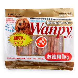 Wanpy Wanpy 狗零食 雞絲 1kg 1kg 正面圖