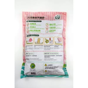 GREEN GREEN PAWS 六斗 環保木砂 4.5kg 5kg 背面圖