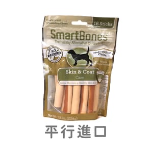 Smartbones Smartbones 除口臭磨牙潔齒卷 亞麻籽味 16支裝   正面圖