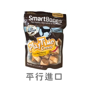 Smartbones Smartbones 除口臭磨牙潔齒球 花生味 10個裝   正面圖