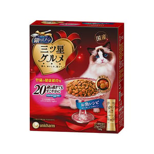 Unicharm Unicharm 貓零食 日本三星銀匙貓脆餅 維持腎臟健康 高齡貓用 240g 240g 貓用 正面圖