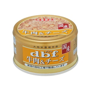 日本d.b.f 日本d.b.f 狗罐頭 牛肉系列 牛肉及芝士 85g 85g  正面圖
