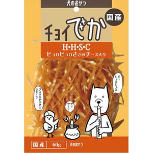 日本wanwan 日本wanwan 狗零食 國產 H.H.S.C 犬小食 雞肉芝士味 60g 60g  正面圖
