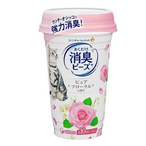Unicharm Unicharm 日本貓砂盆消臭珠 粉紅花香味 450ml 450ml  正面圖