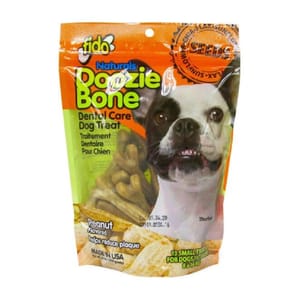FIDO FIDO 亮麗潔齒骨  小 13條入 Doozie Bone Peanut Small/13's  TBS   正面圖