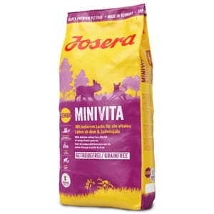 Josera Josera 狗糧 老犬糧 細粒 Minivita 三文魚+馬鈴薯+蕃薯+甜菜纖維 900gx5包 900g 正面圖