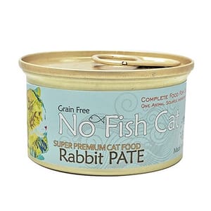 No No Fish Cat不吃魚的貓 貓罐頭 主食罐 兔肉肉醬 85g 85g 正面圖