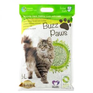 Buzz Buzz Paws 綠茶花香味 豆腐貓砂 6L 6L  正面圖