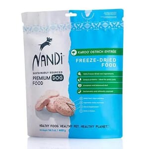 Nandi Nandi 狗糧 凍乾KAROO鴕鳥肉 Freeze Dried Karoo Ostrich 400g 400g 正面圖