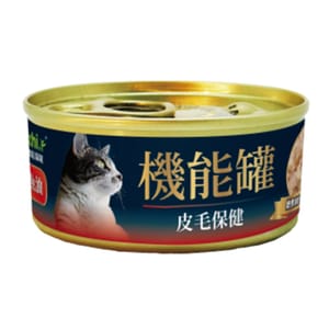 A A Freschi Srl 狗零食 機能貓罐 嫩煮鮮鮭魚+起司+魚油 70g 70g  正面圖