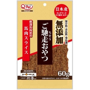 日本Q-PET 日本Q-PET 狗小食 精心挑選馬肉乾 60g 60g 正面圖