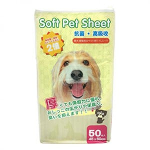 Soft Soft Pet Sheet 超厚寵物尿墊 狗尿墊 狗尿片 [45*60 L碼 50枚]   正面圖