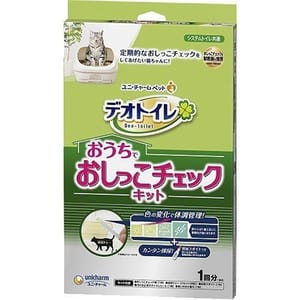 Unicharm Unicharm 日本 DeoToilet 貓用尿液小便蛋白測試套裝 一次性 貓用 正面圖
