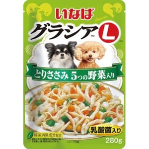CIAO CIAO 狗濕糧 日本低脂肪袋裝濕糧 乳酸菌雞肉及蔬菜 GL-41 280g 280g 正面圖