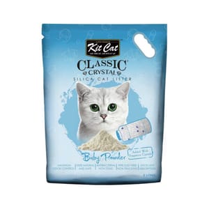 Kit Kit Cat 天然 水晶貓砂 爽身粉味 5L 5L 正面圖