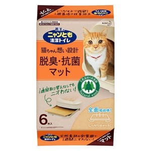 日本花王 日本花王 鋒葉樹脫臭抗菌寵物尿墊 貓砂盆專用 6枚 正面圖