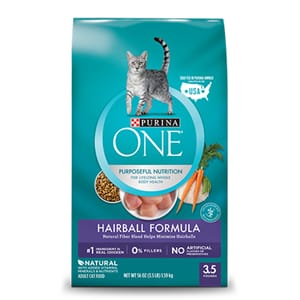 Purina Purina ONE 成貓糧 毛球控制配方 4.77kg 或 77kg  正面圖