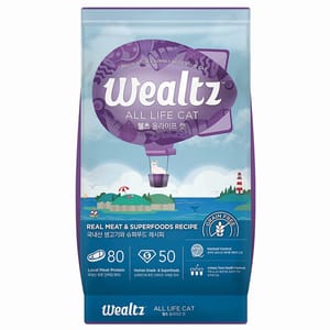 Wealtz Wealtz 貓糧 全貓配方 鮮雞肉+超級食物食譜 2.1kg 1kg 正面圖