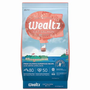 Wealtz Wealtz 貓糧 全貓配方 鮮三文魚+超級食物食譜 1.2kg 2kg  正面圖