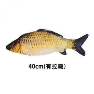 貓咪柔軟舒服抱枕玩具 貓咪柔軟舒服抱枕玩具 鯽魚 大 - 開倉價優惠 正面圖