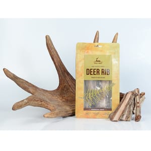 dear dear deer 狗零食 耐咬潔齒系列 鹿肋條 100g 100g  側面圖