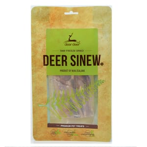 dear dear deer 狗零食 耐咬潔齒系列 鹿筋條 細號 75g 75g  正面圖