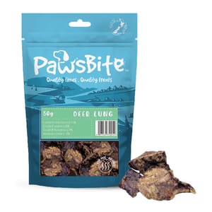 PawsBite PawsBite 貓狗零食 鹿肺粒 50g 50g  正面圖