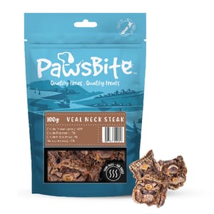 PawsBite PawsBite 狗零食 小牛頸扒 100g 100g 正面圖