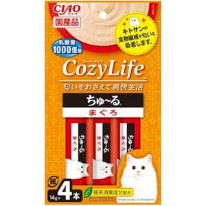 CIAO CIAO 肉泥 貓零食 CozyLife系列 金槍魚肉醬 14g 4本入 14g  正面圖