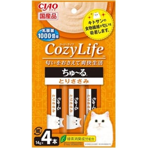 CIAO CIAO 肉泥 貓零食 CozyLife系列 雞肉肉醬 14g 4本入 14g 正面圖