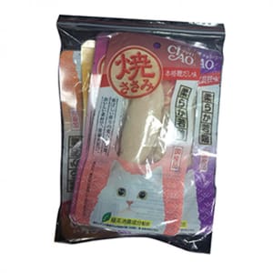 CIAO CIAO 貓零食 日本烤雞胸肉 大包裝 30g [套裝1包10條] 30g  正面圖