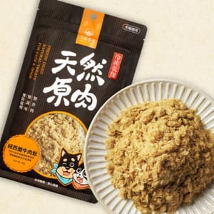汪喵星球 汪喵星球 凍乾 DogCatStar 冷凍乾燥原肉小零嘴 山味 紐西蘭牛肉鬆 40g 40g 貓犬用 正面圖