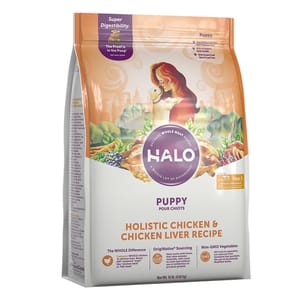 HALO HALO 狗糧 幼犬糧 雞肉及雞肝配方 4lb 4lb  正面圖