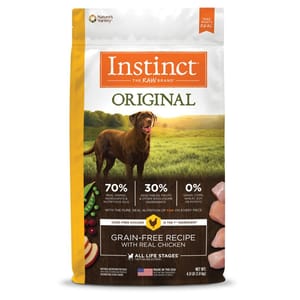 Instinct Instinct 狗糧 無穀物雞肉配方 22.5lb 5lb 正面圖