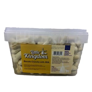 Little Little Kingdom 狗零食 珍寶裝美毛健體餅 1kg 1kg  背面圖