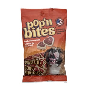 Pop'n Pop'n Bites 狗小食 牛肉味 99g 3.5oz 99g 正面圖