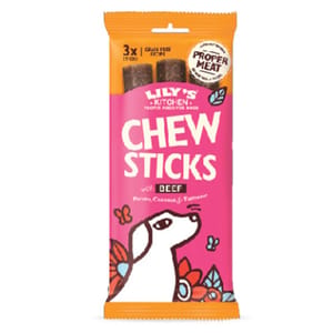 LILY'S LILY'S KITCHEN 狗小食 牛肉咀嚼條 120g 120g 正面圖