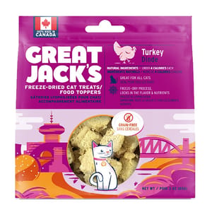 GREAT GREAT JACK'S 冷凍脫水貓零食 火雞肉 1oz 1oz 正面圖