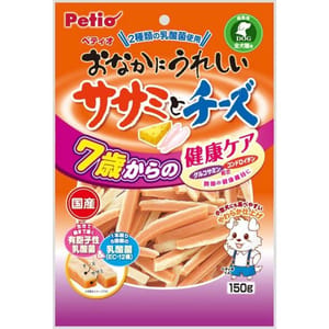 Petio Petio 狗零食 日本高齡犬健康維持 雞肉芝士條 150g 150g 正面圖