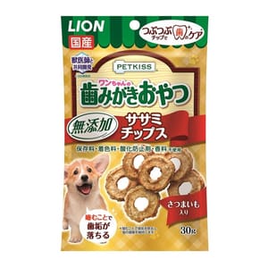 日本LION 日本LION Pet 狗零食 無添加潔齒圈圈餅 雞肉味 30g 30g 正面圖