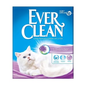 Ever Ever Clean 美國 礦物貓砂 愛牠潔 特強結塊貓砂 薰衣草香 6L 6L  正面圖