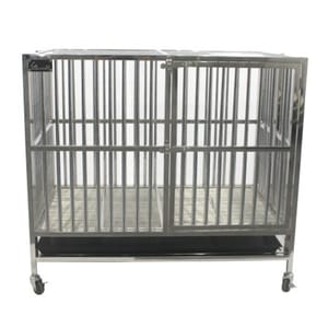 Solidpet蘇力 Solidpet蘇力 寵物籠 貓籠狗籠 折疊不銹鋼籠 正面圖