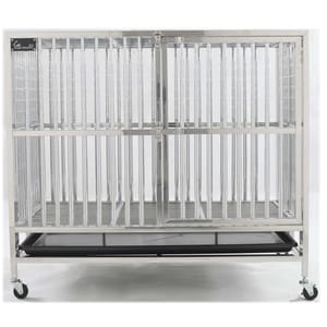 Solidpet蘇力 Solidpet蘇力 寵物籠 貓籠狗籠 折疊不銹鋼籠 正面圖