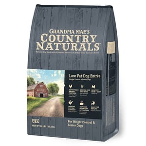 Country Country Naturals 狗糧 老年犬種 雞肉糙米低脂高纖 24lbs 24lb  正面圖