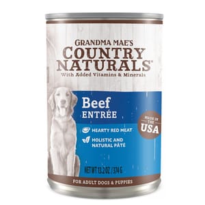 Country Country Naturals 狗罐頭 鮮肉燕麥糙米高纖 牛肉雞肉配方 13.2oz 374g 2oz 正面圖