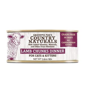 Country Country Naturals 貓罐頭 無添加無穀物角切肉塊系列 草飼羊 2.8oz 80g 8oz 正面圖
