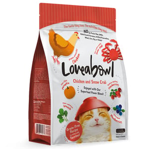 Loveabowl Loveabowl 貓糧 無穀物全貓糧 雪蟹雞肉海陸配方 4.08kg 08kg 正面圖
